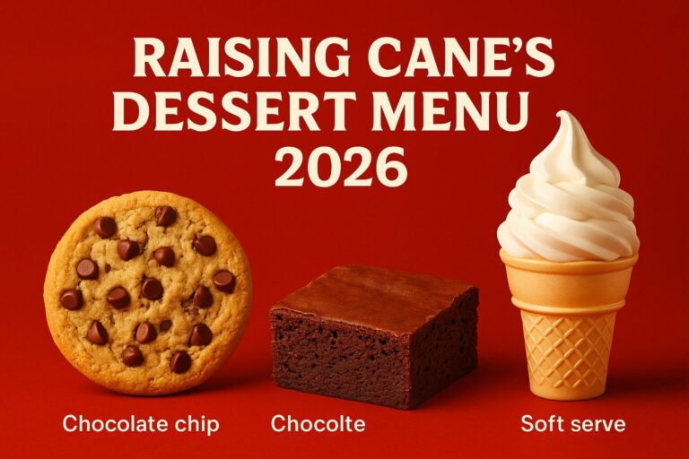 Raising Cane’s Dessert Menu